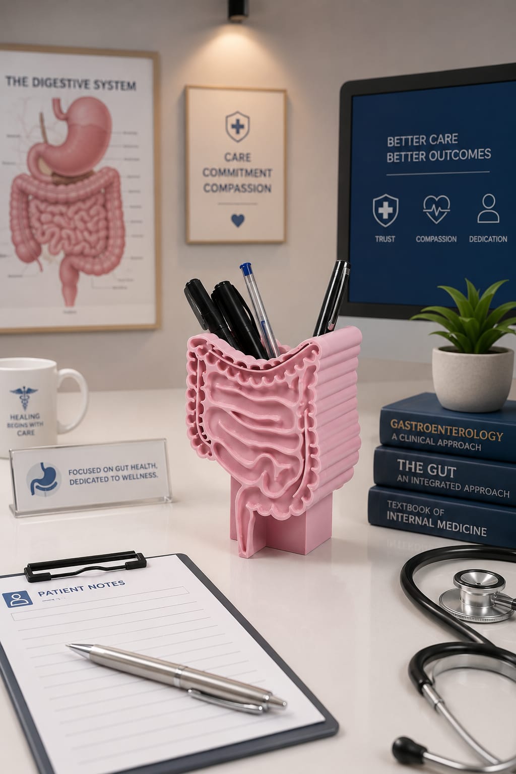Customized Gutt Shaped Pen Holder