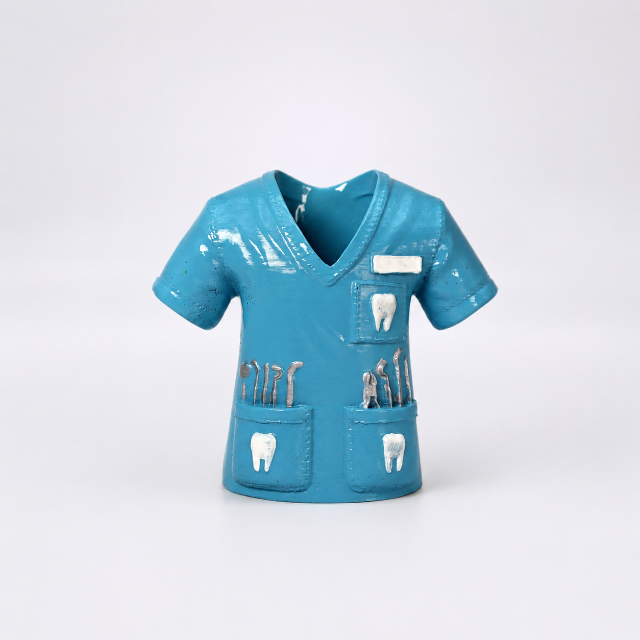 CUSTOMIZED DOCTOR COAT SHAPED PEN STAND