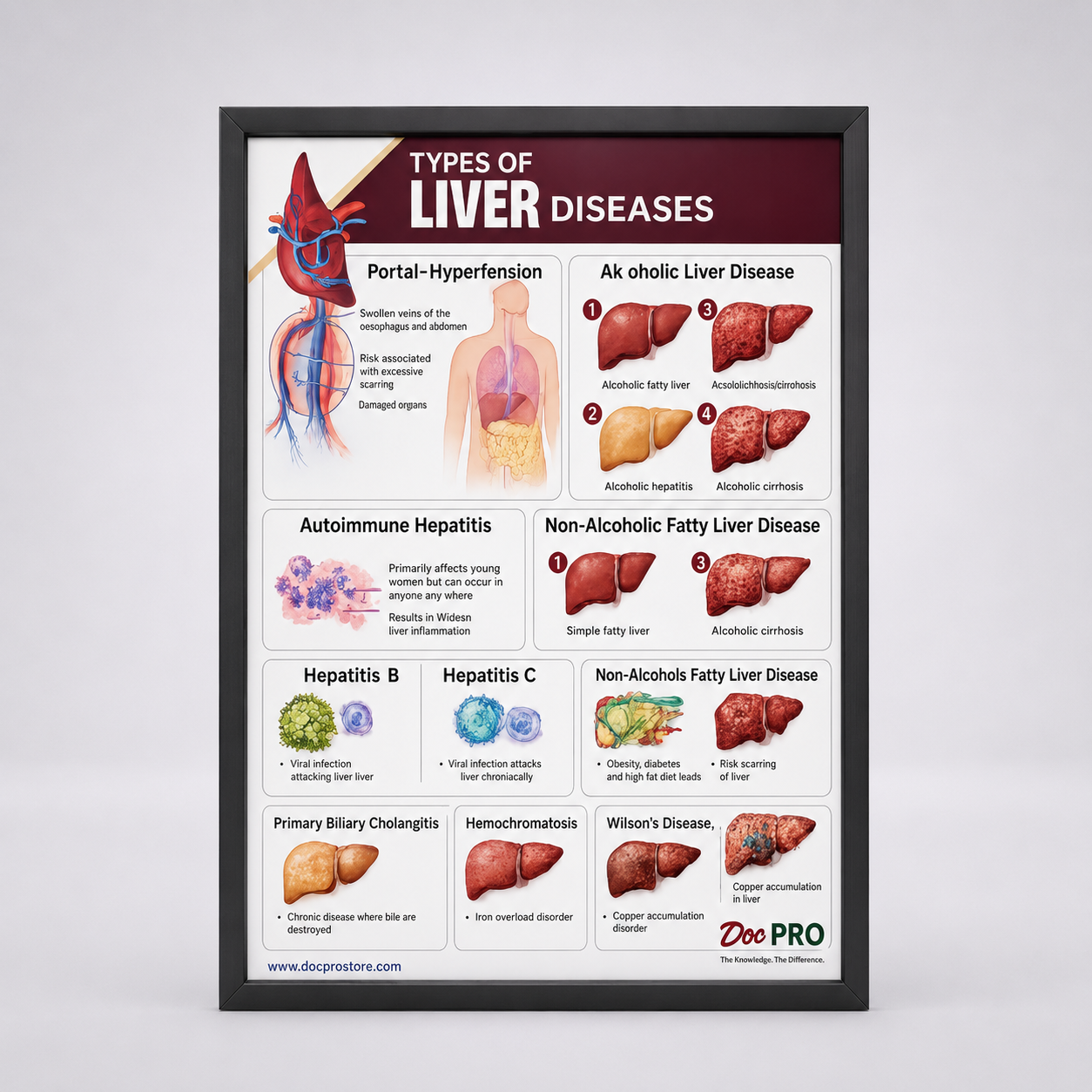 TYPES OF LIVER DISEASES FRAME